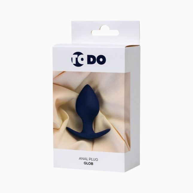 Анальная пробка ToDo By Toyfa Glob, силикон, фиолетовая, 10 см, ø 4,5 см