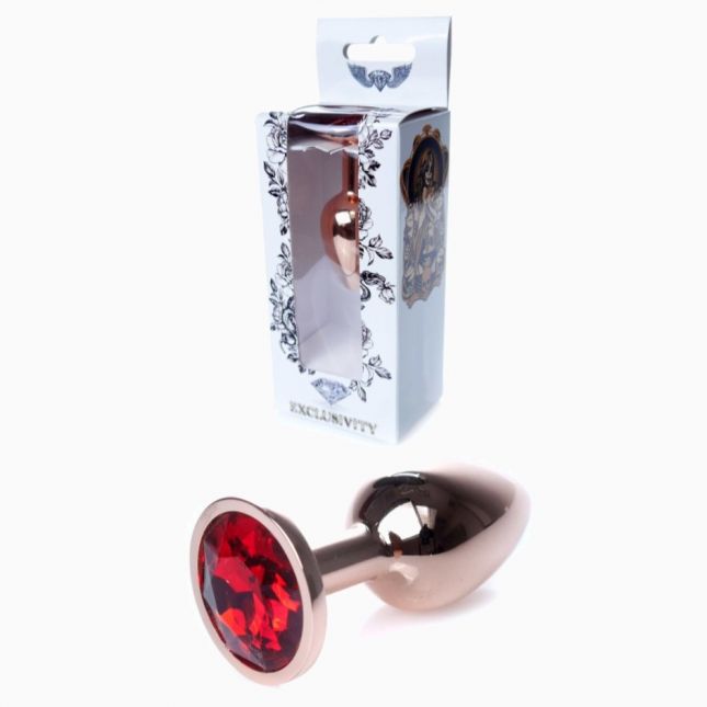 Анальна пробка - Jewellery Red Gold PLUG- Red