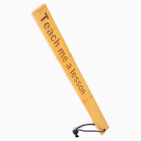 Падл Fetish Tentation — Paddle Teach me a lesson Bamboo, упакований у ПЕ пакет