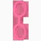 Наручники з силікону Doc Johnson The Cuffs Large - Pink, добре тягнуться, для рук і для ніг