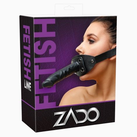 2020254 Zado Leather Gag Penis - Black {} S/L