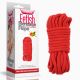 Мотузка - Fetish Bondage Rope Red, 10 м