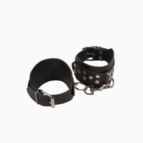 Кайдани на щиколотки Leather Leg Cuffs Black