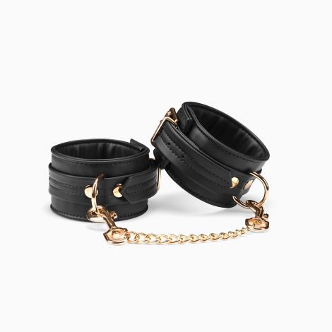 Поножи Liebe Seele Black Organosilicon Anklecuffs, экокожа