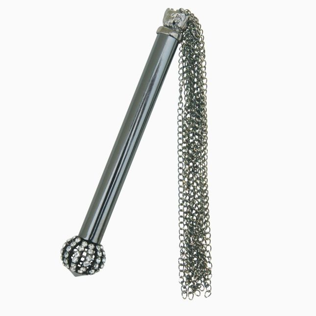 Металевий батіг Sportsheets Midnight Jeweled Chain Tickler