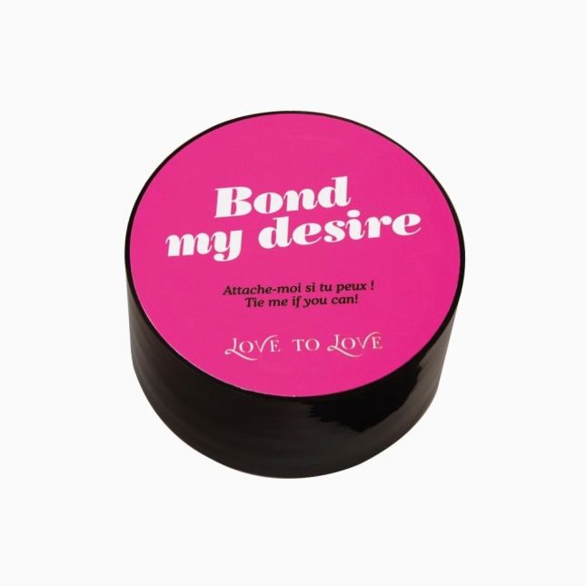 Скотч для бондажа Love To Love BOND MY DESIRE (15м) Чорний, не липне до шкіри і волосків