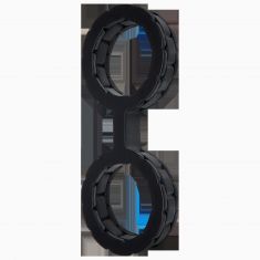 Наручники из силикона Doc Johnson The Cuffs Large - Black, хорошо тянутся, для рук и для ног