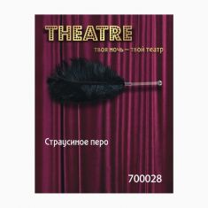 Перо Toyfa Theatre страусине чорне, 40 см