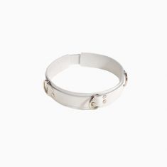 Нашийник Slave Leather Collar White