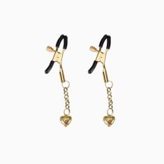 Зажимы для сосков Liebe Seele Hollow Heart Nipple Clamps Gold