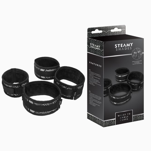 Наручники - STEAMY SHADES Wrist to Ankle Cuffs
