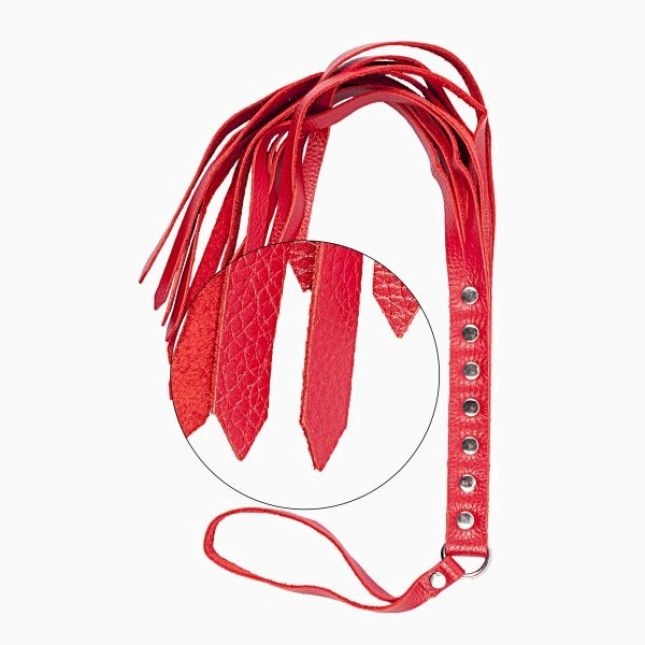 Флогер S&M Fancy Leather Floger Red
