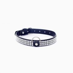 Ошейник - Fetish Boss Series Collar With Crystals, 2 см