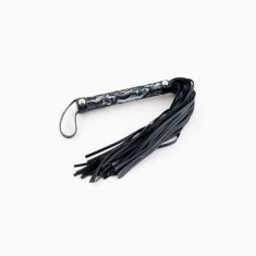 Флоггер з мереживною ручкою Toyfa Marcus, сріблястий, 38 см