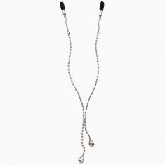 Прикраса ланцюжок із затисками для сосків Sportsheets Midnight Teardrop Nipple Clips