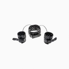X - Play Collar & Wrist Cuffs - нашийник з наручниками