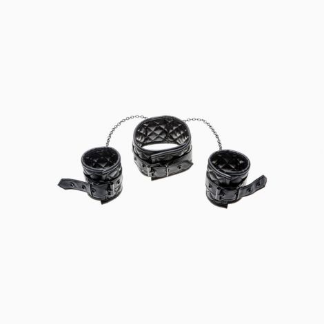 X - Play Collar & Wrist Cuffs - нашийник з наручниками