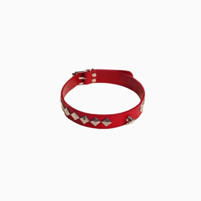 Нашийник SUB Leather Choker Red