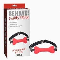 Кляп - Doggle Bone Bit Gag, червоний