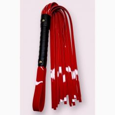 Батіг Flirty, еко-лак, червоний, 60 см