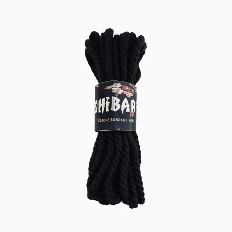 Бавовняна мотузка для шібарі Feral Feelings Shibari Rope, 8 м чорна Бавовняна мотузка для шібарі Feral Feelings Shibari Rope, 8 м чорна