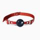 Кляп силиконовый Feral Feelings Silicon Ball Gag Red/Black, красный ремень, черный шарик