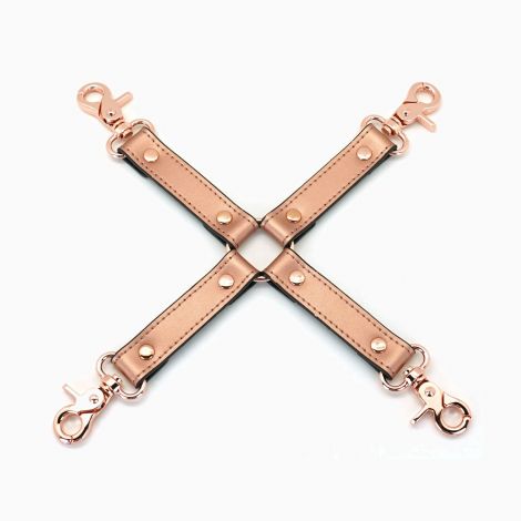 Крестовина для фиксации Liebe Seele Rose Gold Memory Hog Tie, натуральная кожа, розовое золото