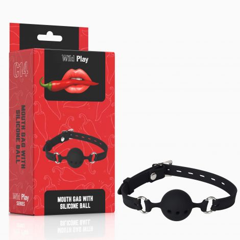 Кляп - Erospace Wild Play Mouth Gag With Silicone Ball C14