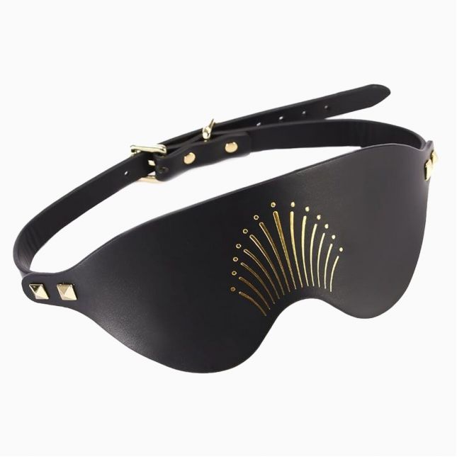 Роскошная маска на глаза Zalo Blindfolds Black