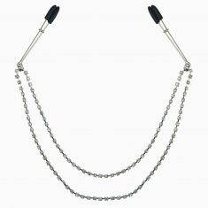 Прикраса ланцюжок із затисками для сосків Sportsheets Midnight Bling Nipple Clips
