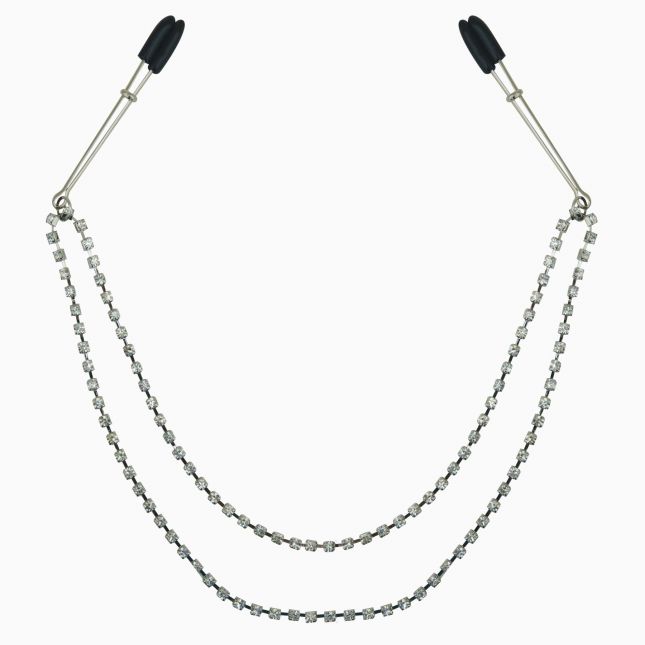 Украшение цепочка с зажимами для сосков Sportsheets Midnight Bling Nipple Clips