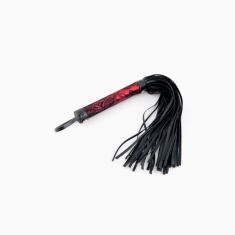 Флоггер з мереживною ручкою Toyfa Marcus, червоний, 38 см