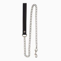 Повідець Leather Leash Slave Black