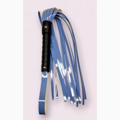 Батіг Flirty, еко-лак, блакитний, 60 см