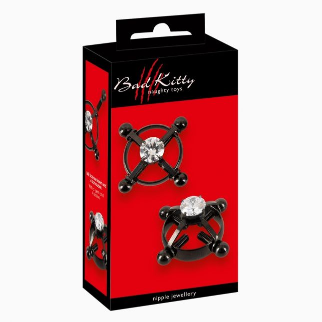 Затискачі для сосків - Bad Kitty Nipple Jewellery Затискачі для сосків - Bad Kitty Nipple Jewellery