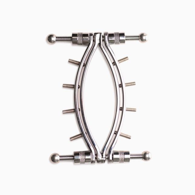 Зажим для половых губ Master Series Spread'Em Poker Vagina Clamp with Adjustable Pressure Screws