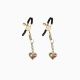 Зажимы для сосков Liebe Seele Nipple Clamps Gold Heart-shaped Flowers on Blue