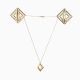 Зажимы для сосков с легкой подвеской LOCKINK Adjustable Nipple Clamps with Light Pendant - Golden