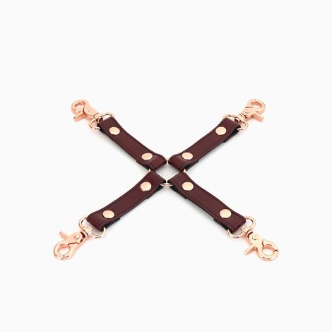 Кожаная крестовина Liebe Seele Wine Red Hogtie