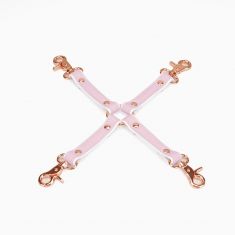 Крестовина Liebe Seele White & Pink Leather Hogtie