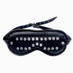Маска - XXdreamSToys Leder - Augenmaske mit Nieten, чорний