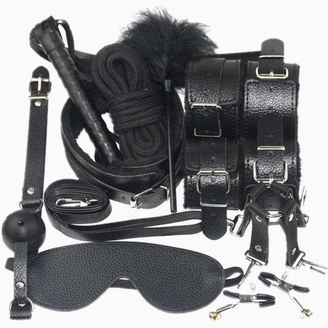 Набір для BDSM JSY KB80608 Black Набір для BDSM JSY KB80608 Black
