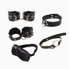 Набір Exxtreme Sex BDSM Leather Set Black