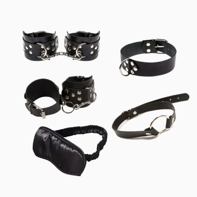 Набір Exxtreme Sex BDSM Leather Set Black
