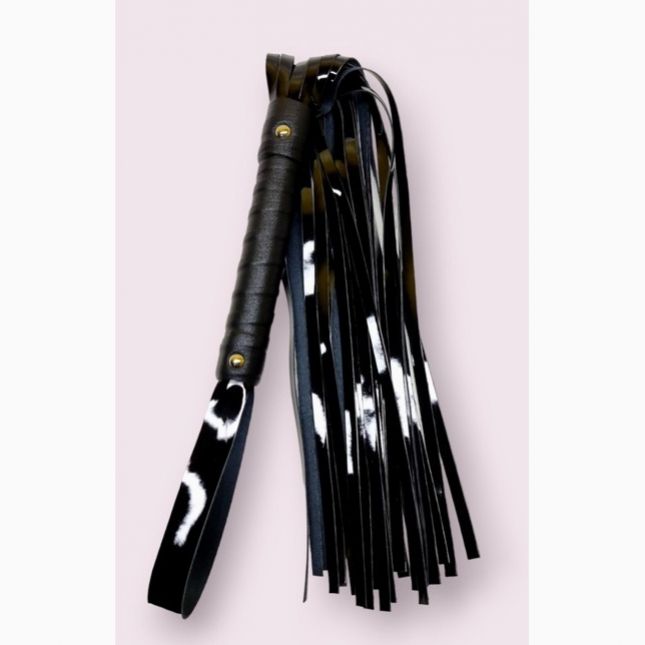 Батіг Flirty, еко-лак, чорний, 60 см