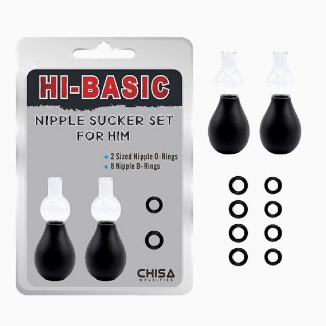 Стимулятори на соски - Hi-Basic Nipple Sucker Set for Him