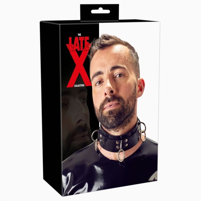 Нашийник - 2930021 Latex Collar, black, S - L