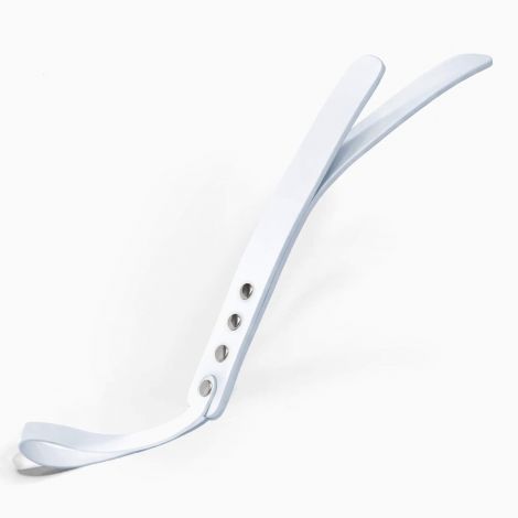 Падл двошаровий Feral Feelings Leather Mini Paddle White, натуральна шкіра