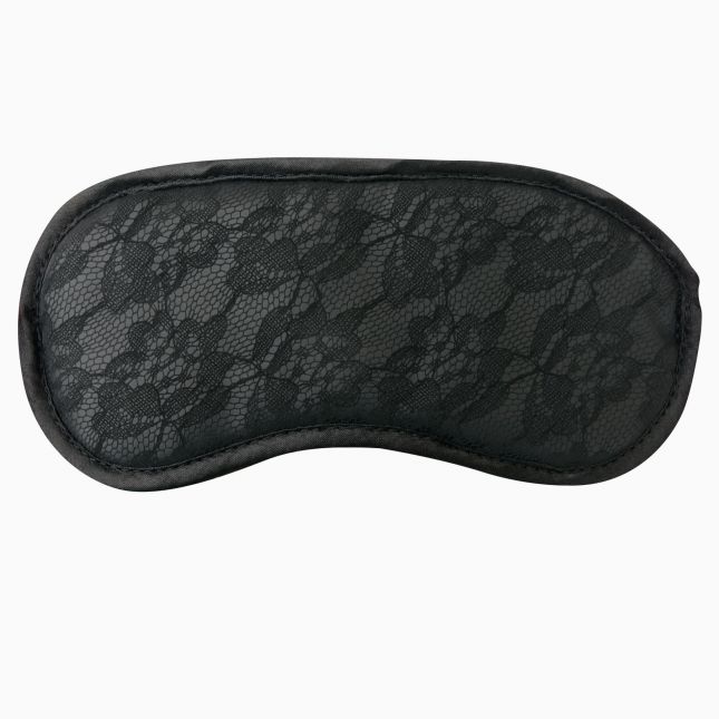 Маска на глаза Sportsheets Midnight Lace Blindfold, тканевая, нежная, дизайн под кружево