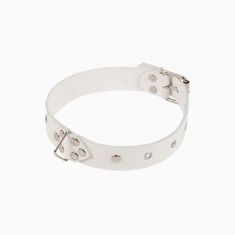 Нашийник Leather Restraints Collar White